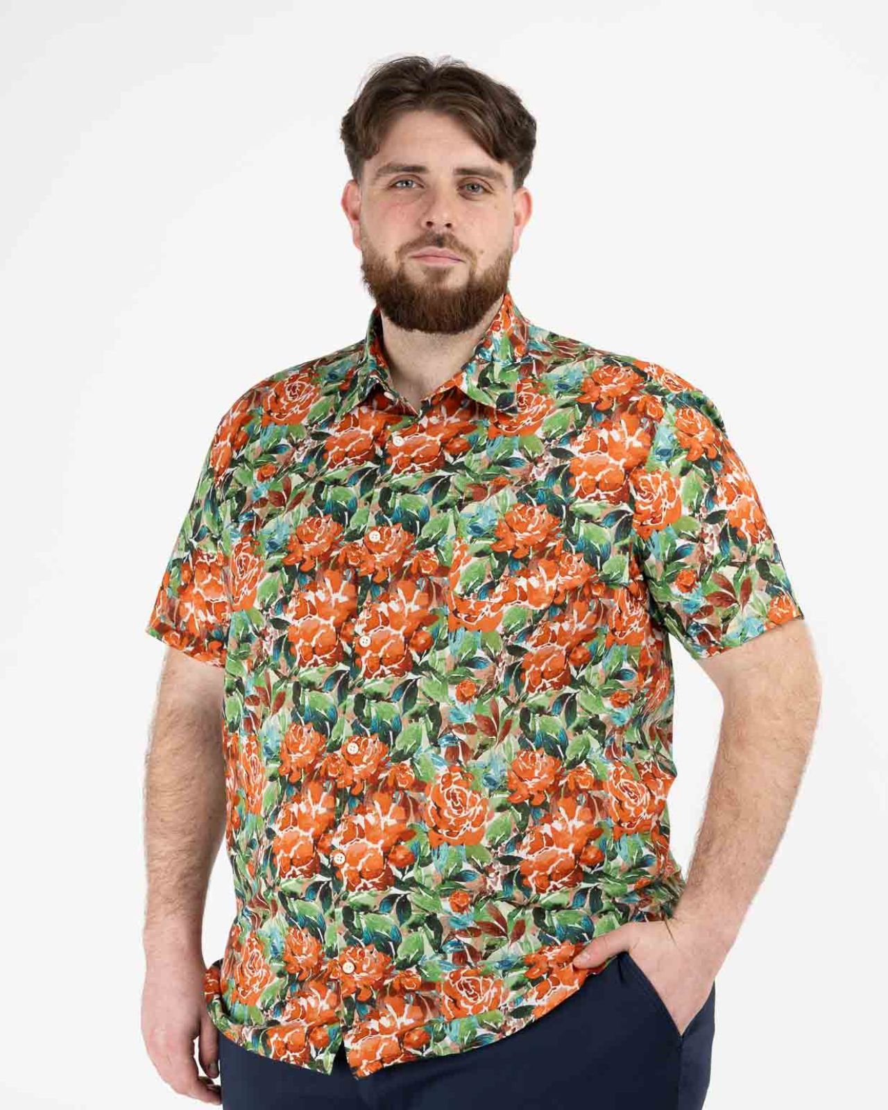 Chemisette grande taille orange