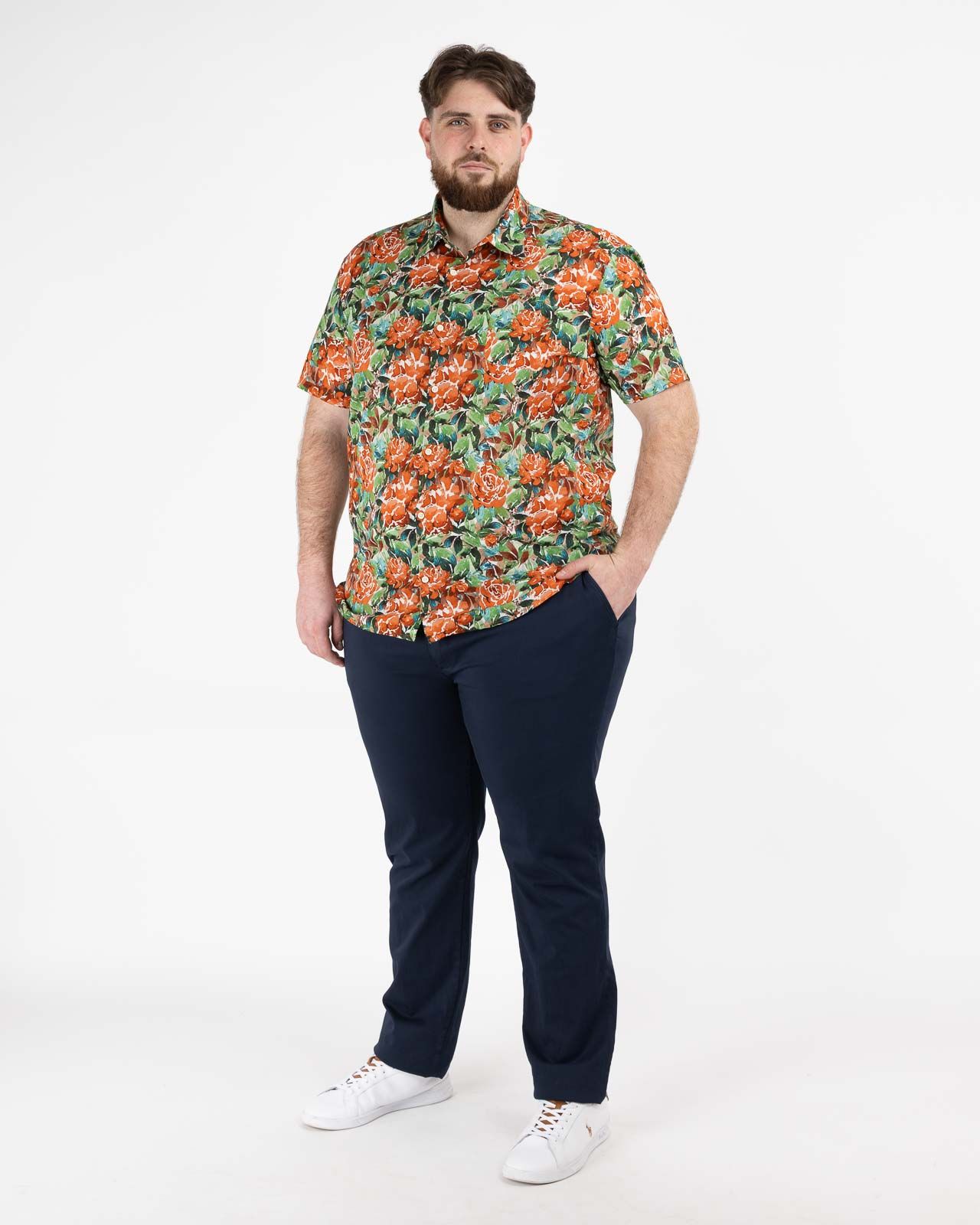 Chemisette grande taille orange