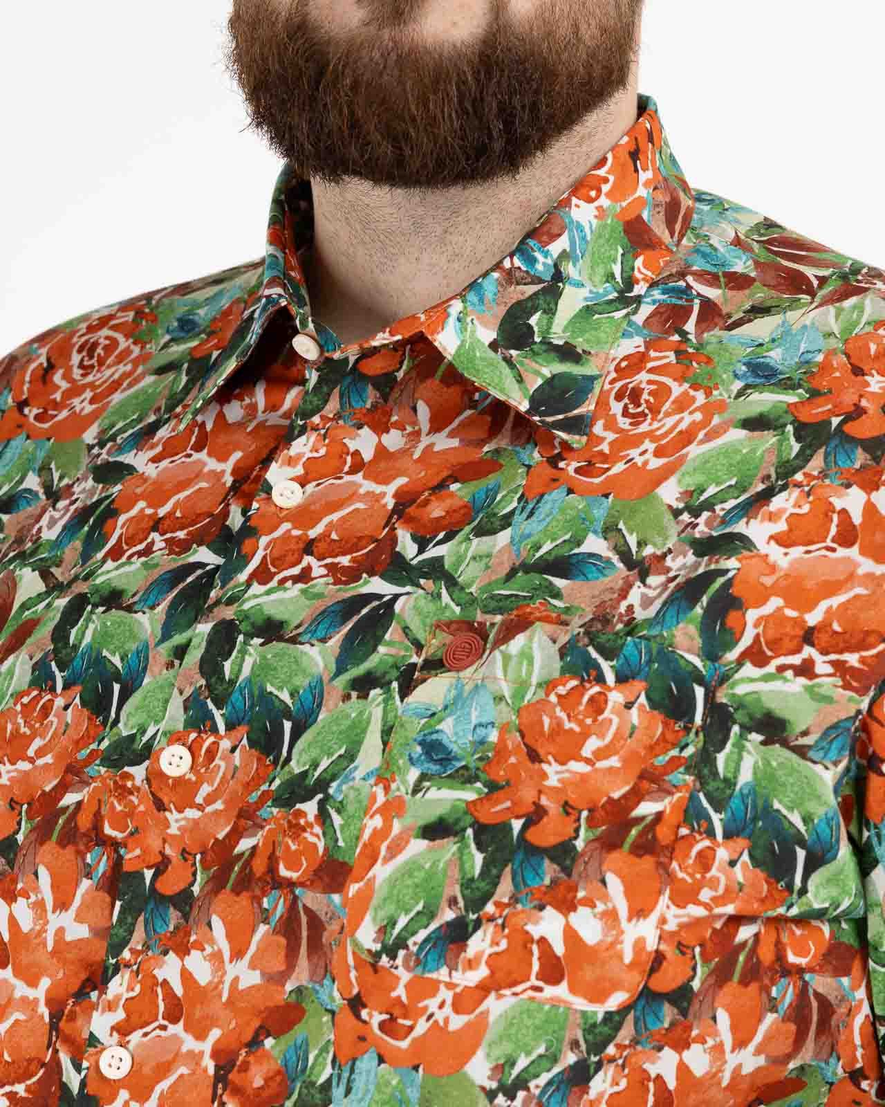 Chemisette grande taille orange