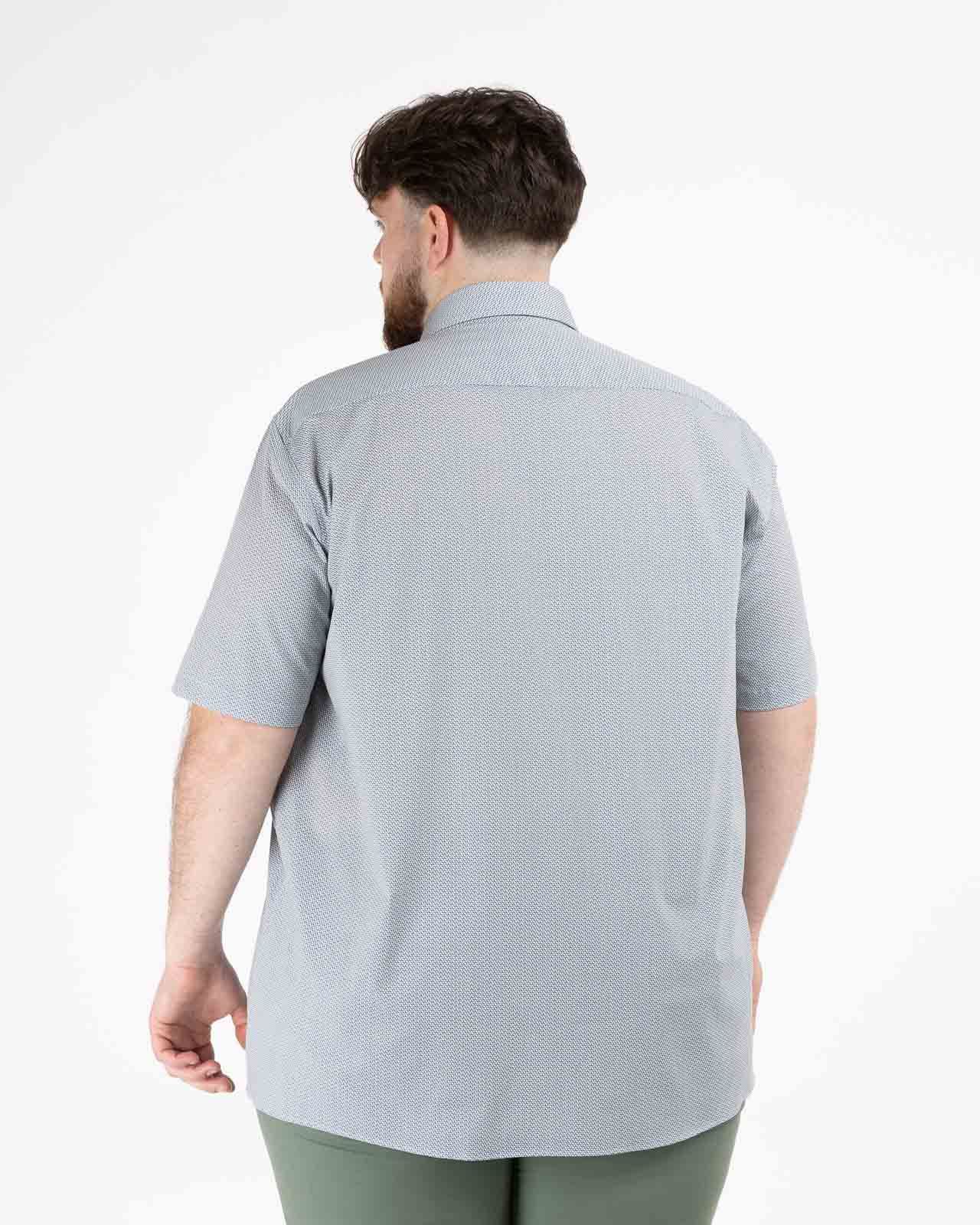 Chemisette popeline grande taille vert facile à repasser