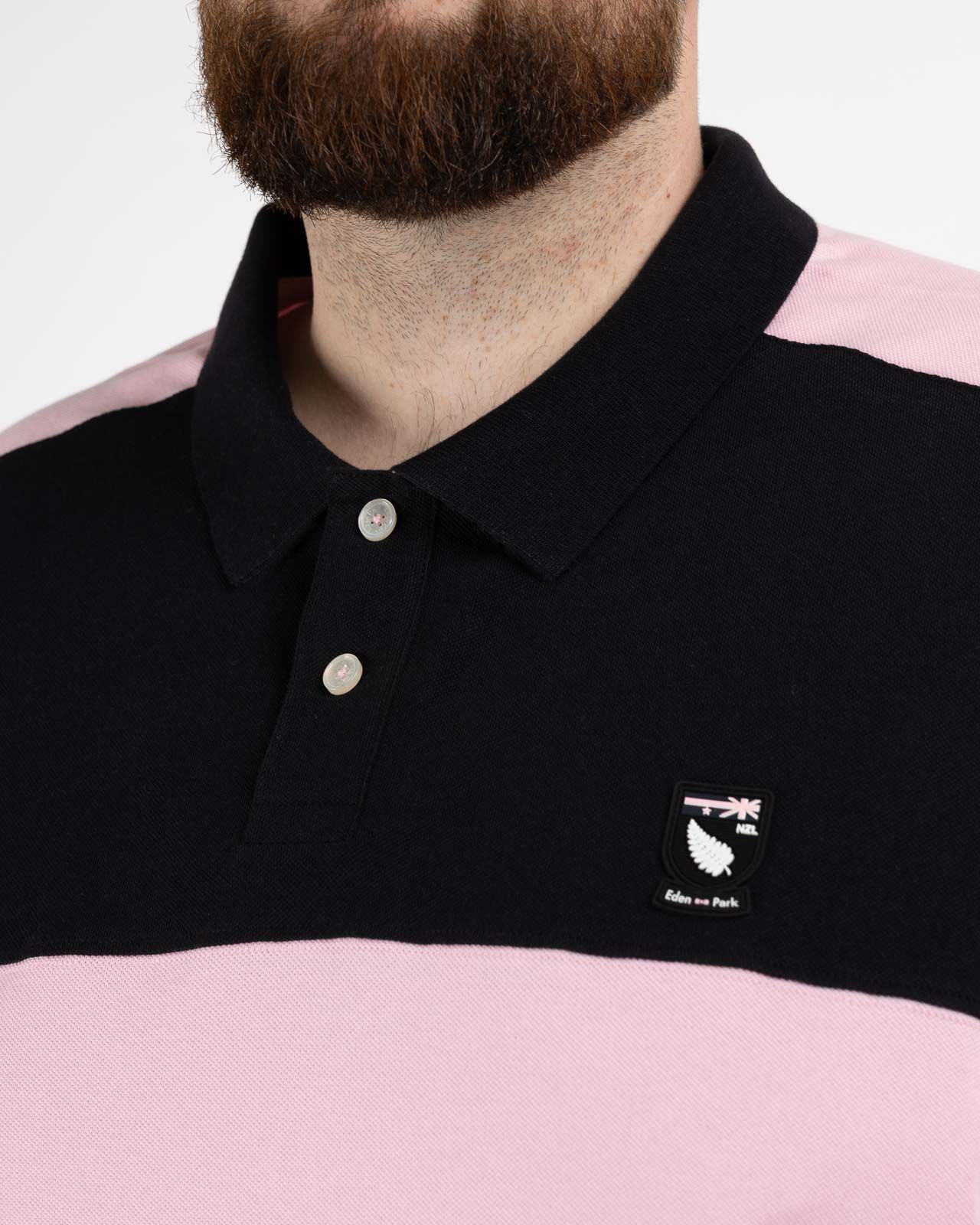 Polo piqué grande taille rose