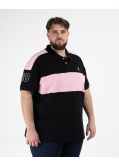 Polo piqué grande taille rose