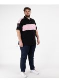 Polo piqué grande taille rose