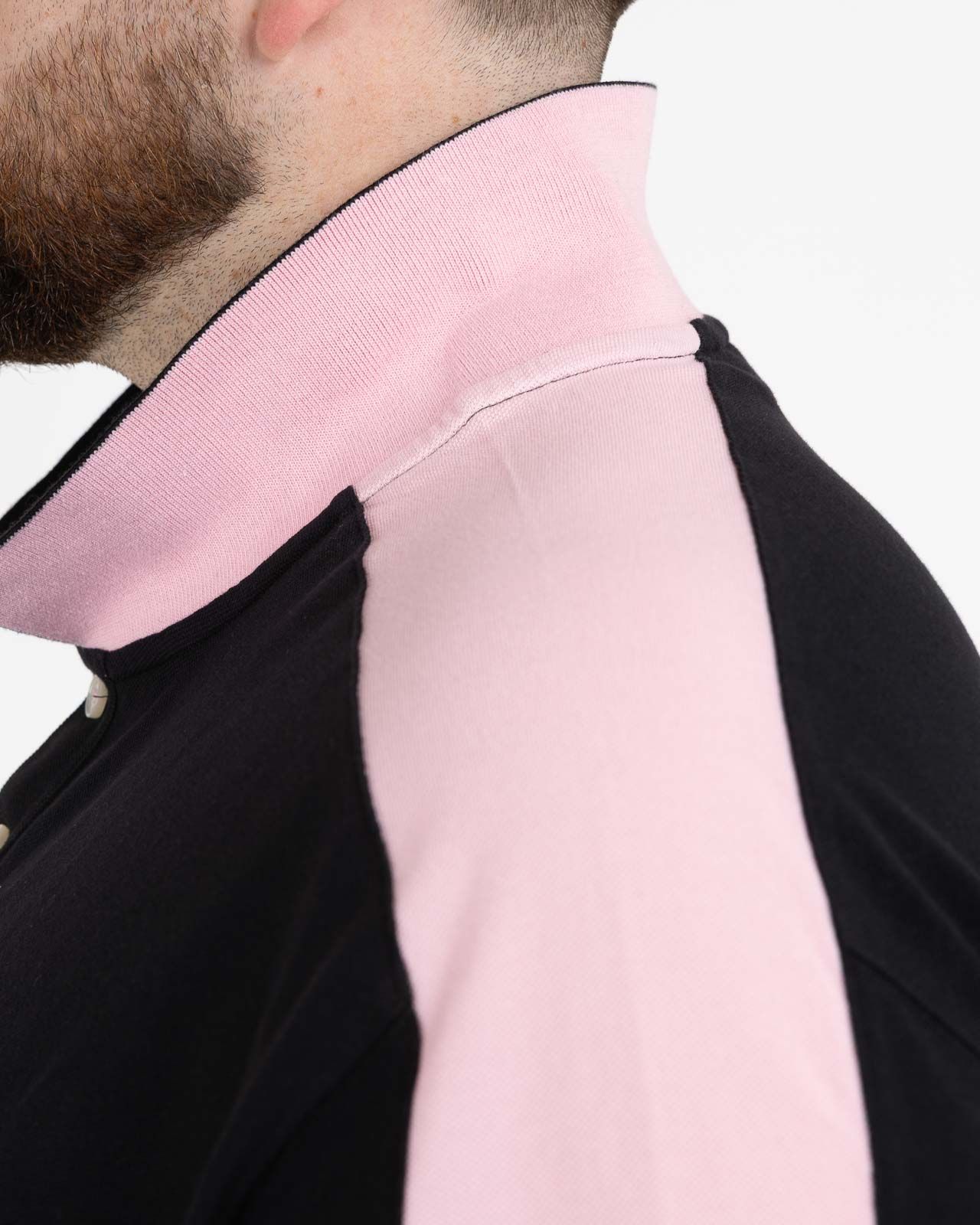 Polo piqué grande taille rose