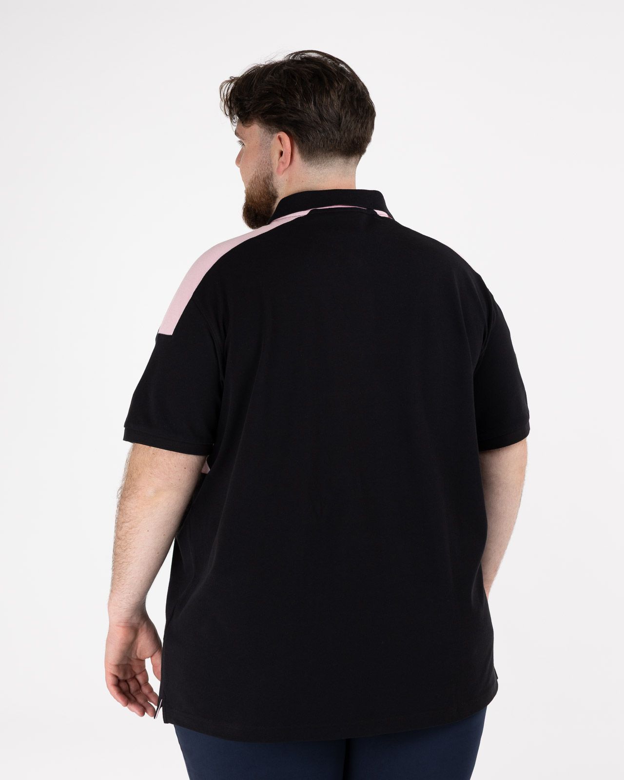 Polo piqué grande taille rose
