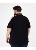 Polo piqué grande taille rose