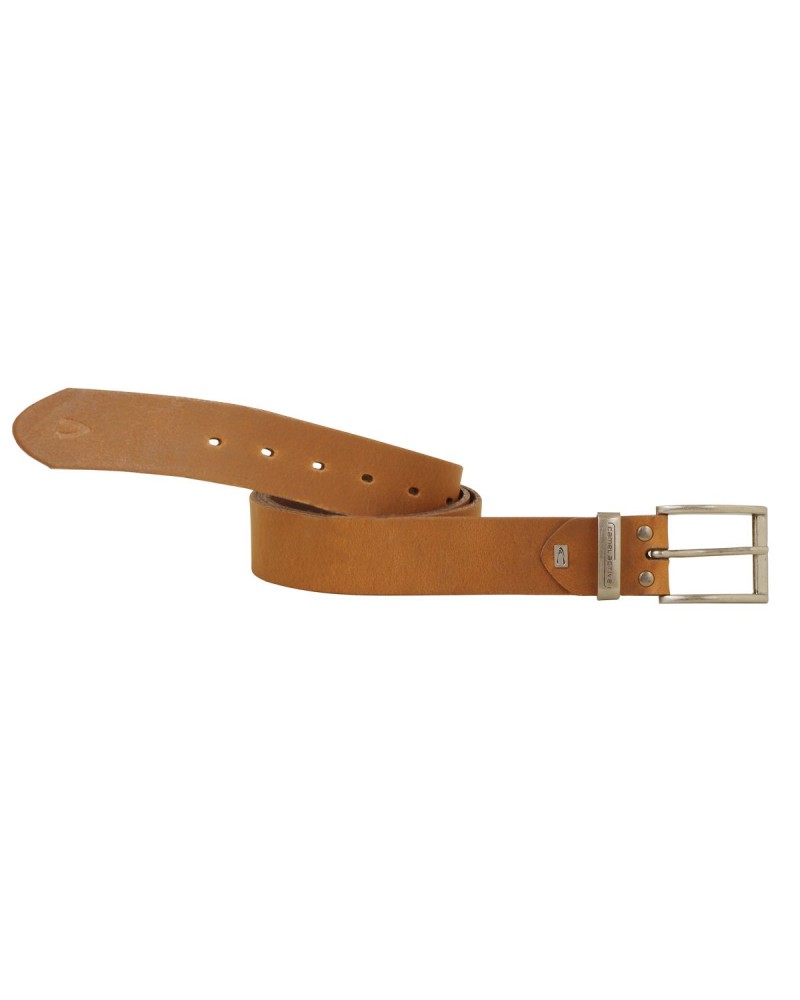 Ceinture cognac avec boucle argent: grande taille du L au 4XL