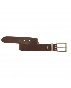 Ceinture marron avec boucle argent: grande taille du L au 4XL