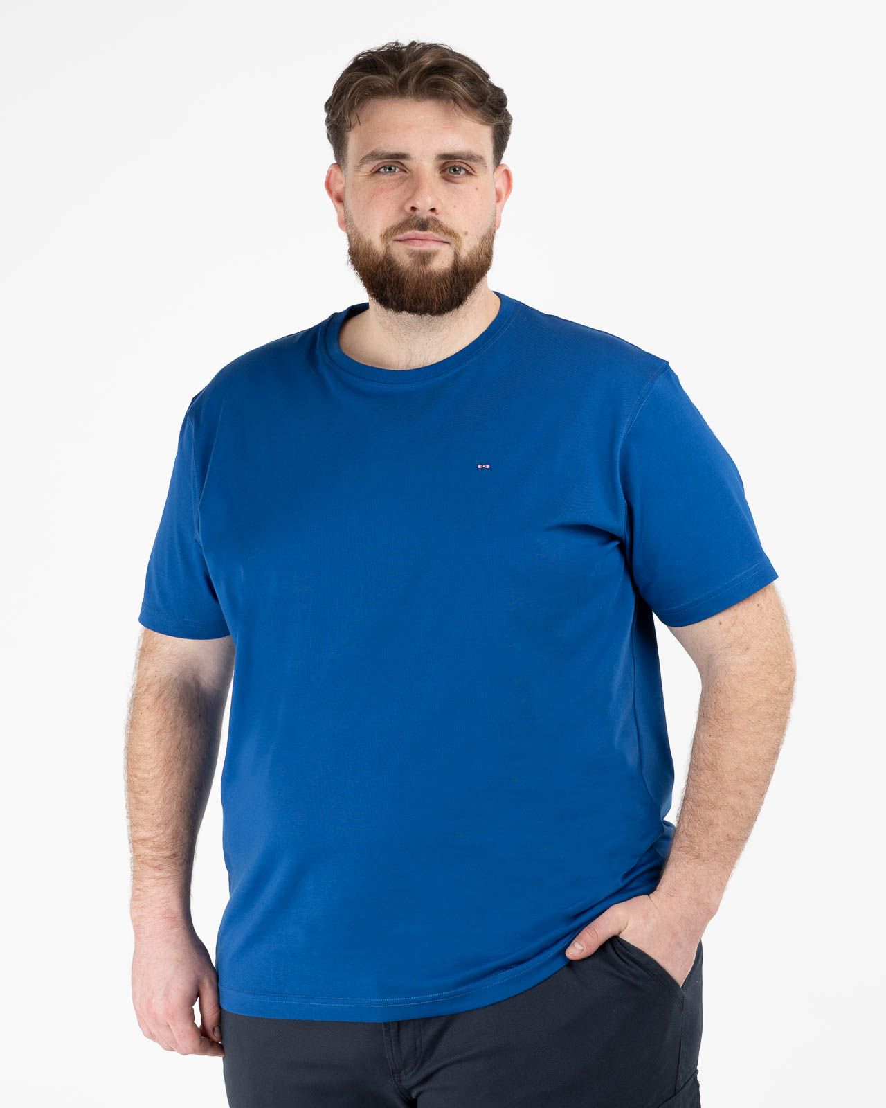 T-shirt grande taille bleu