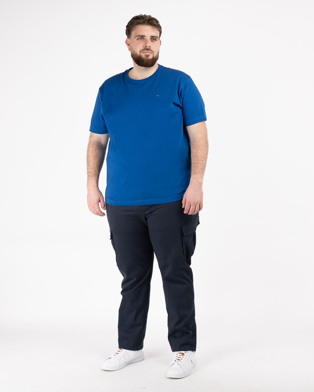 T-shirt grande taille bleu