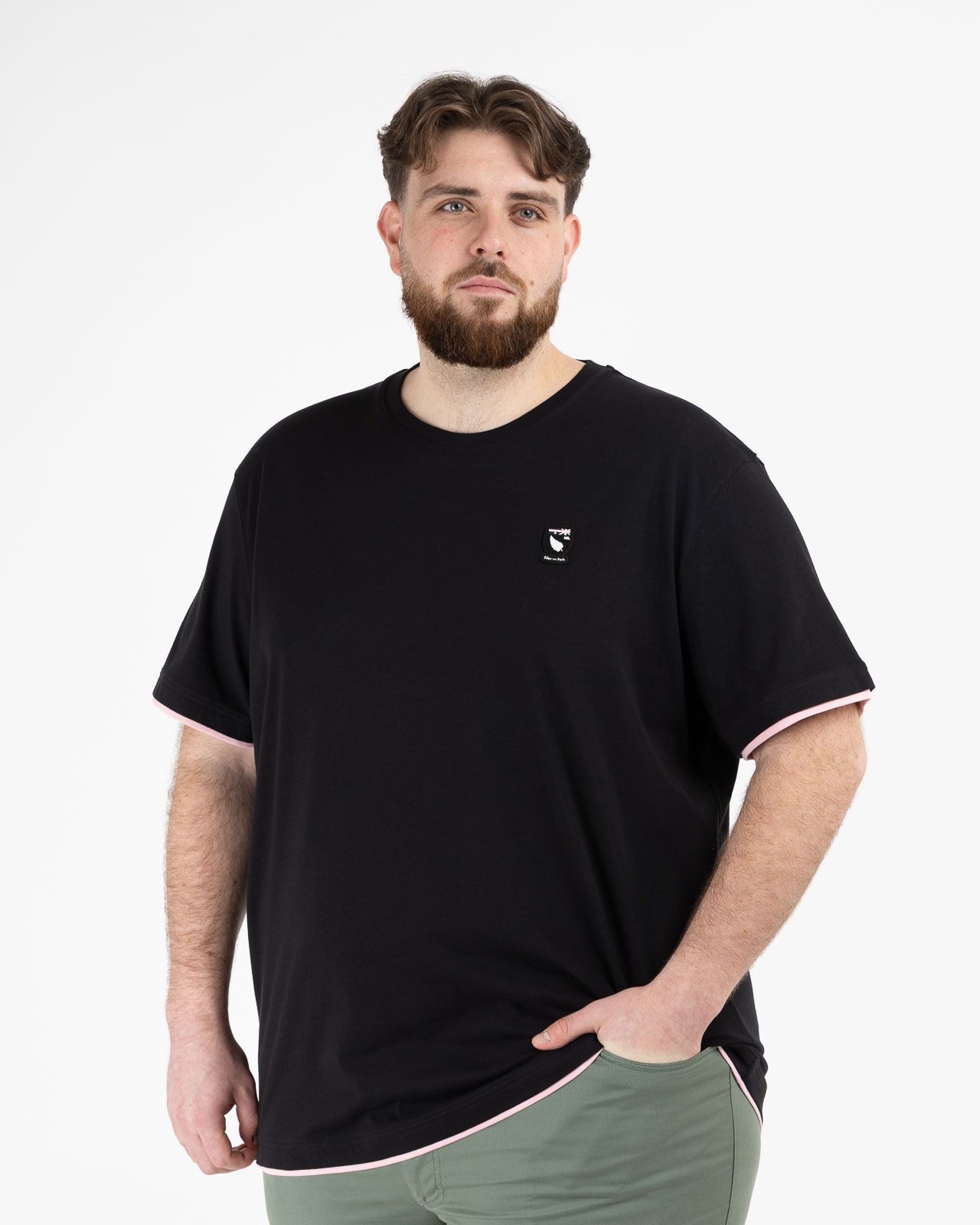 T-shirt grande taille noir