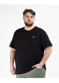 T-shirt grande taille noir