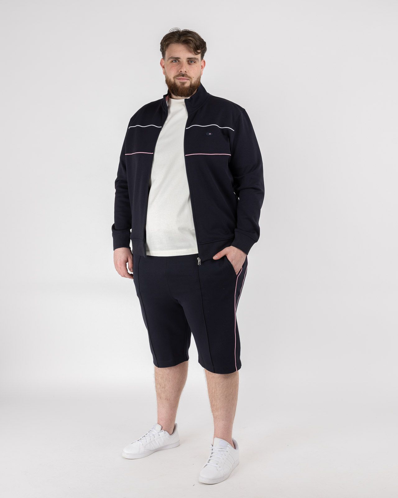 Short de survêtement grande taille bleu marine