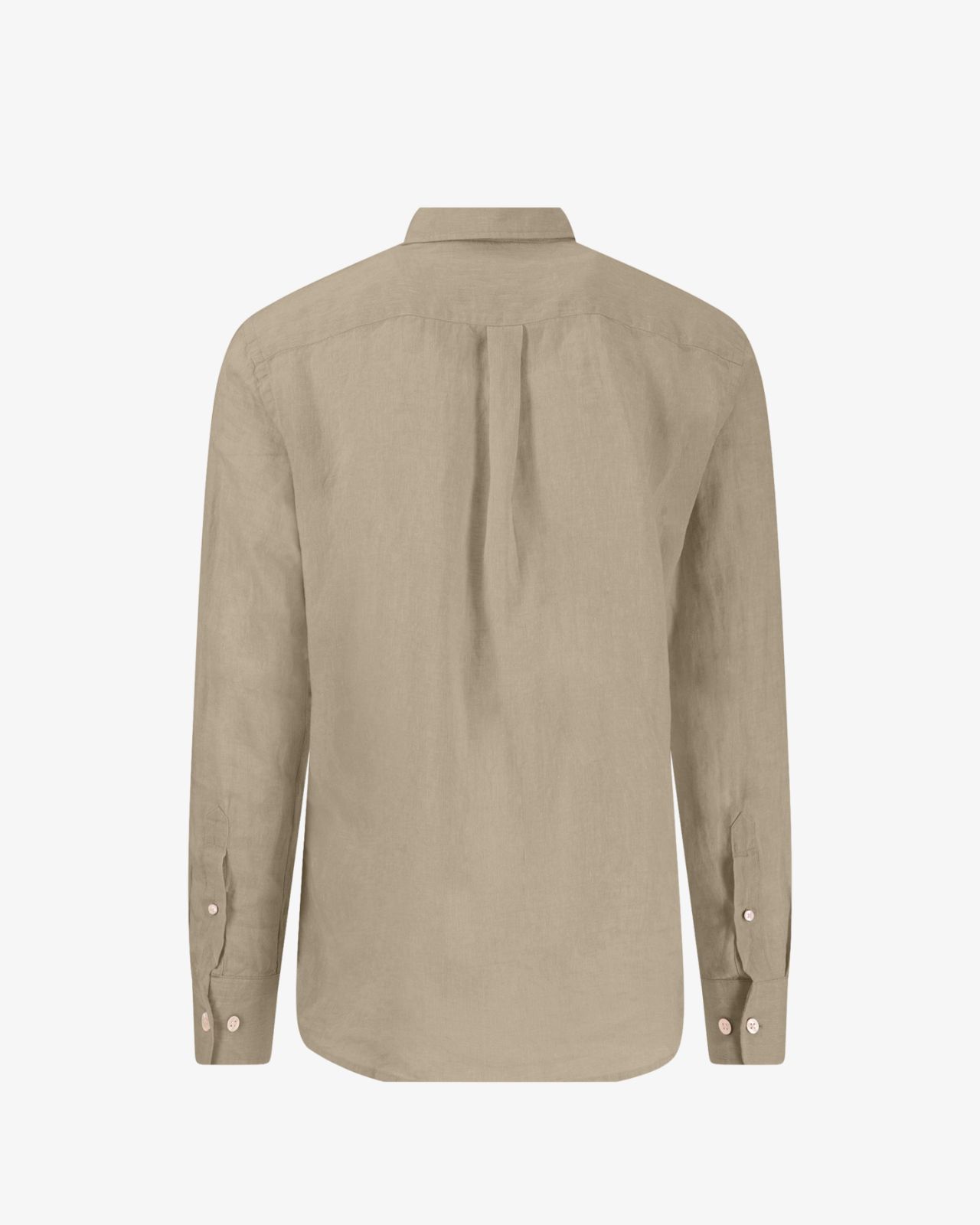Chemise en lin pour homme grand beige