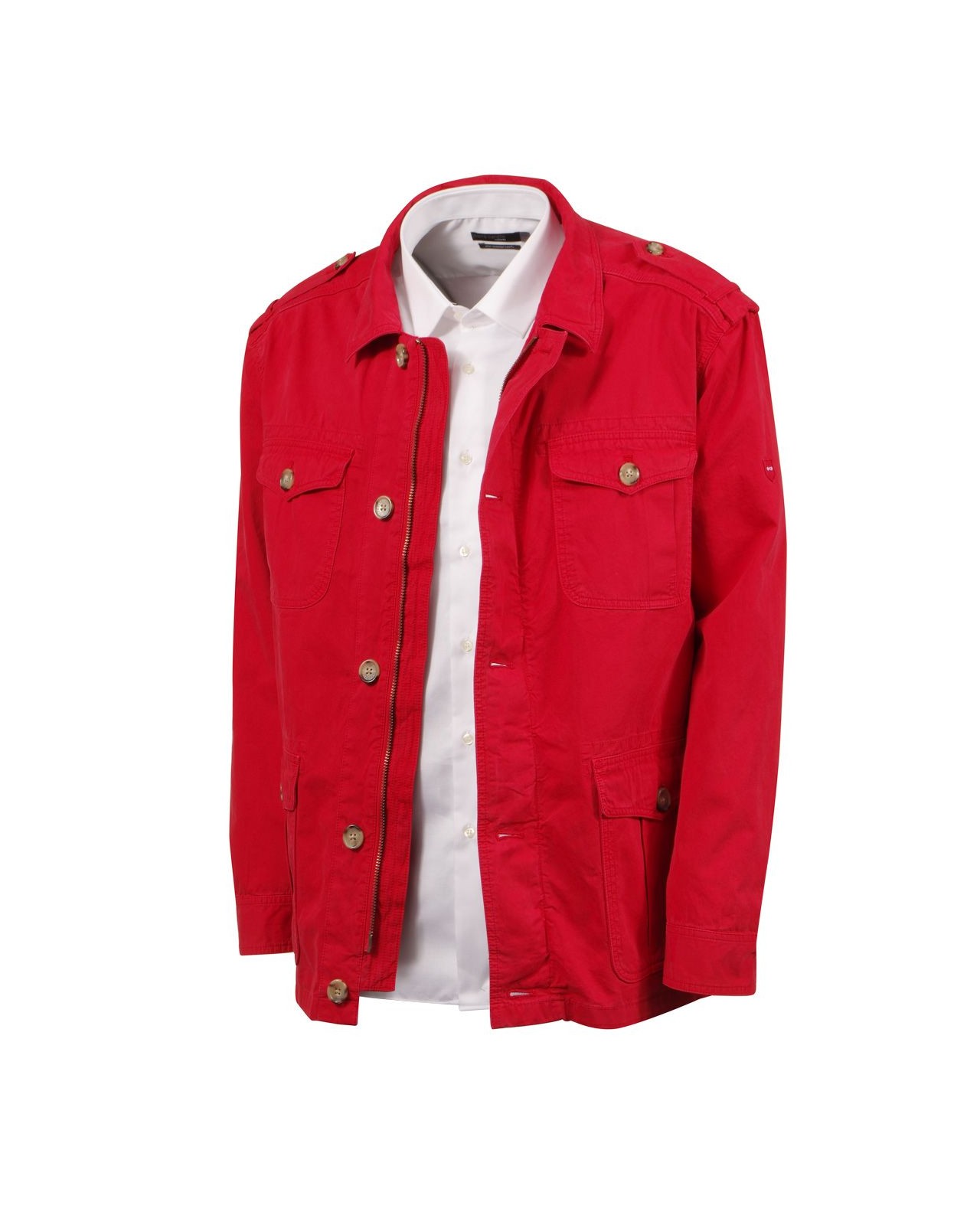 Saharienne rouge : grande taille du 2XL au 5XL