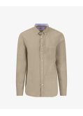 Chemise en lin pour homme grand beige