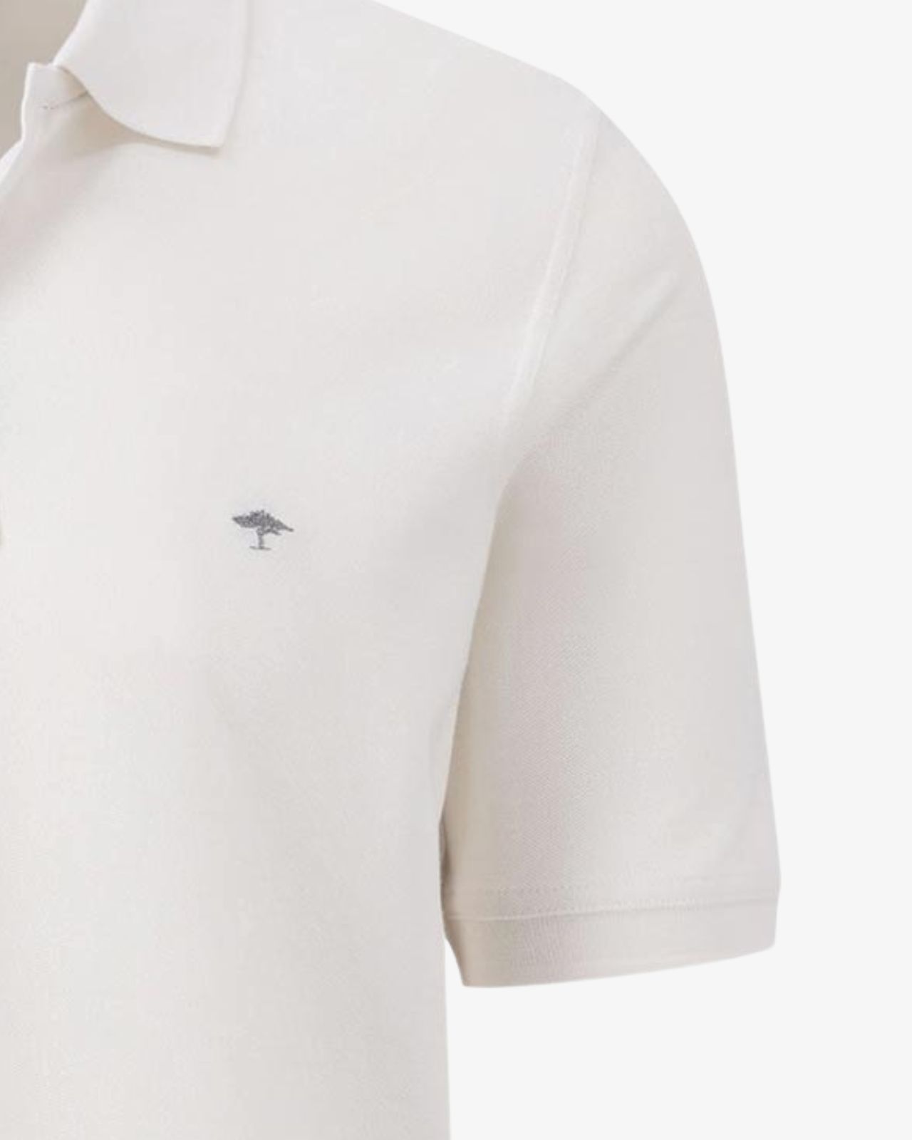 Polo piqué pima pour homme grand blanc