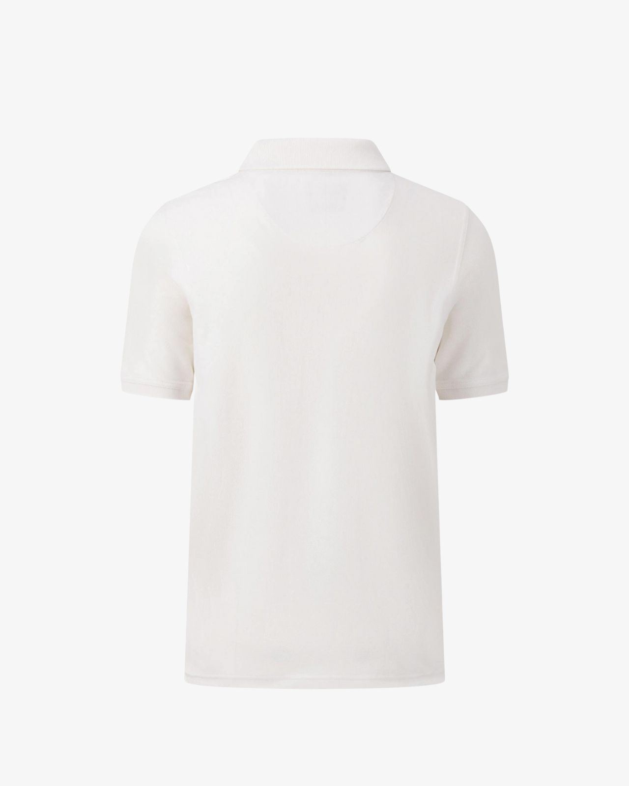 Polo piqué pima pour homme grand blanc