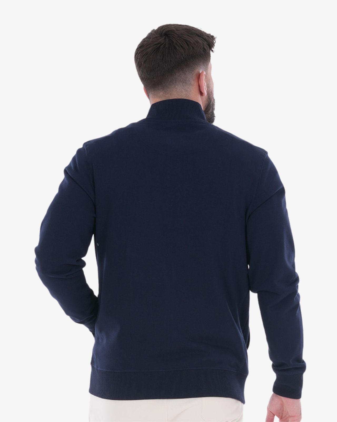 Haut de survêtement terry grande taille bleu marine