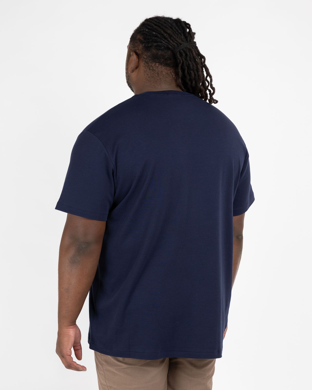 T-shirt interlock pour homme grand bleu marine
