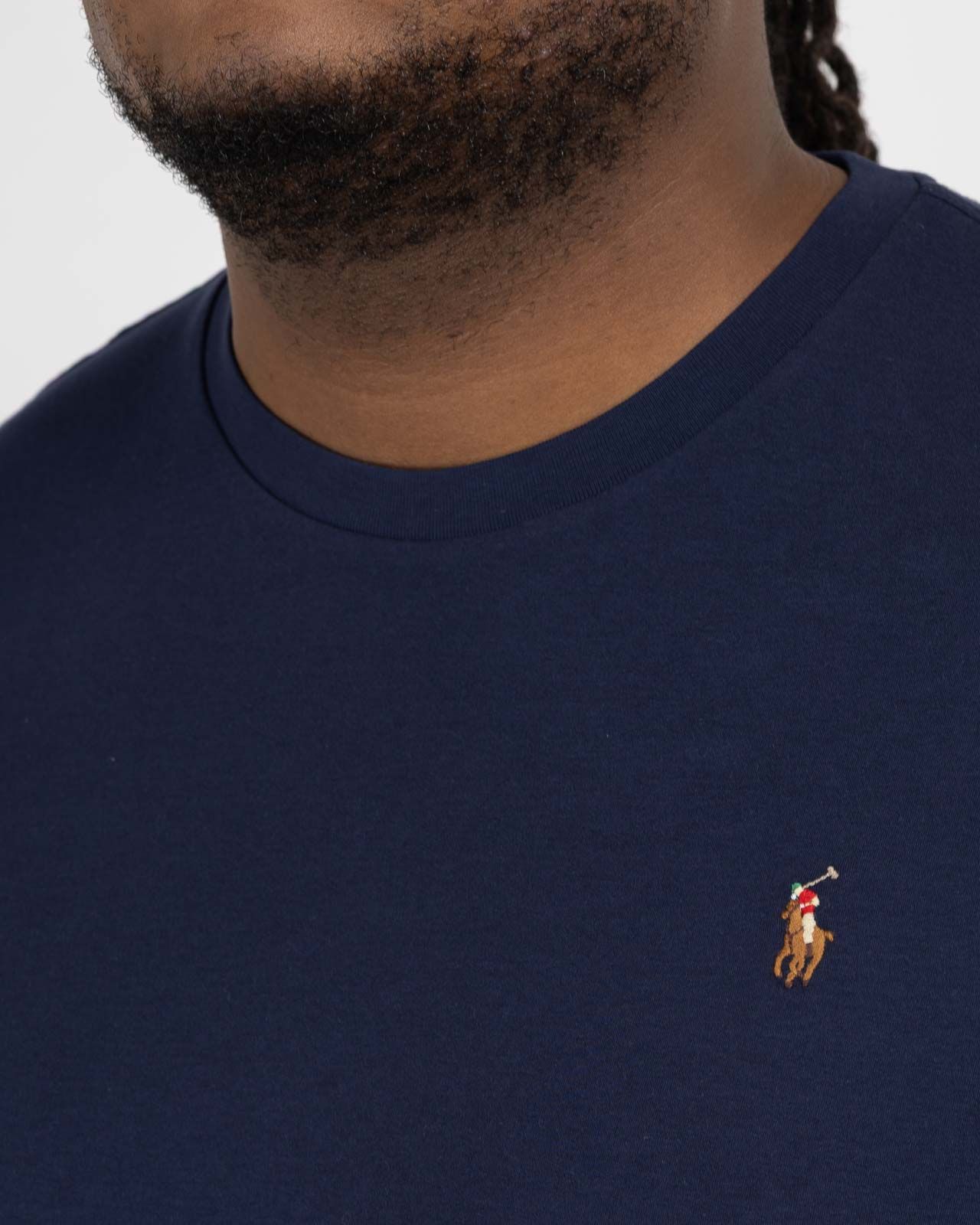 T-shirt interlock pour homme grand bleu marine