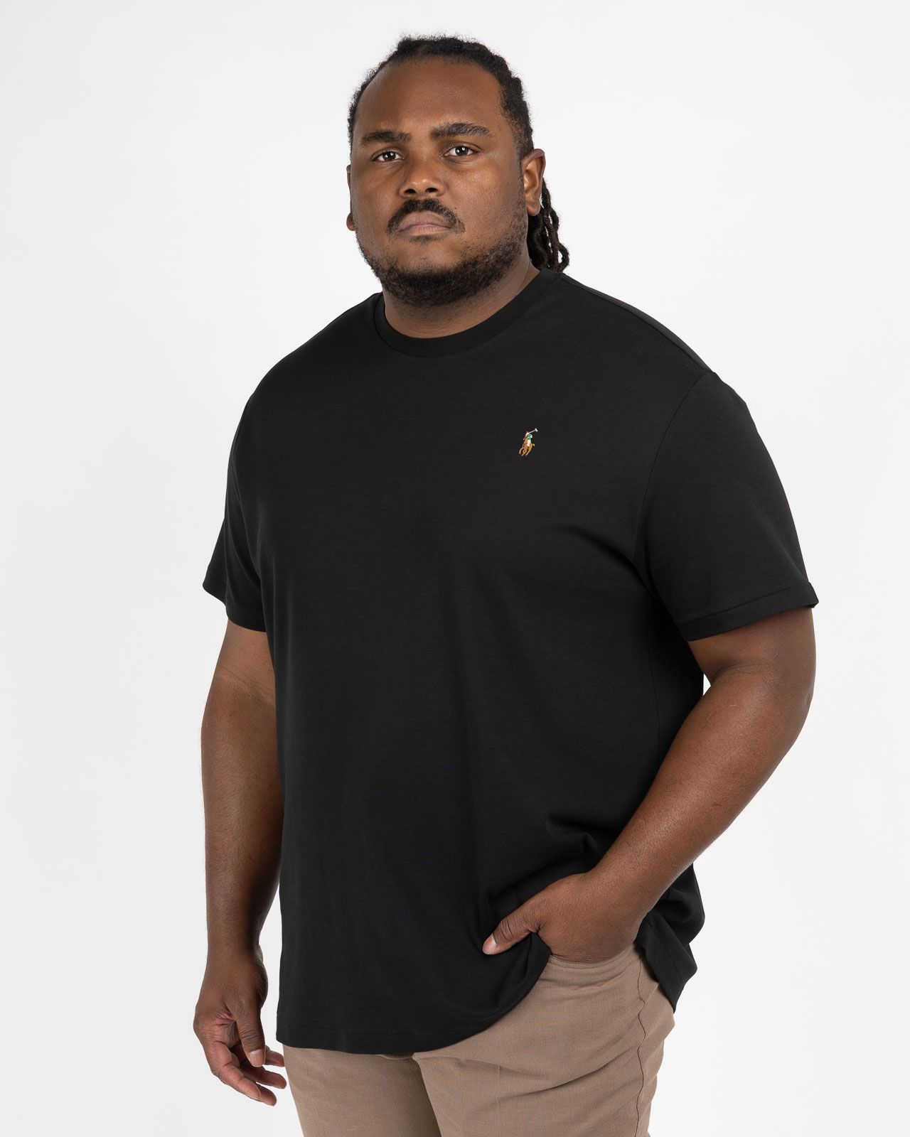 T-shirt interlock pour homme grand noir