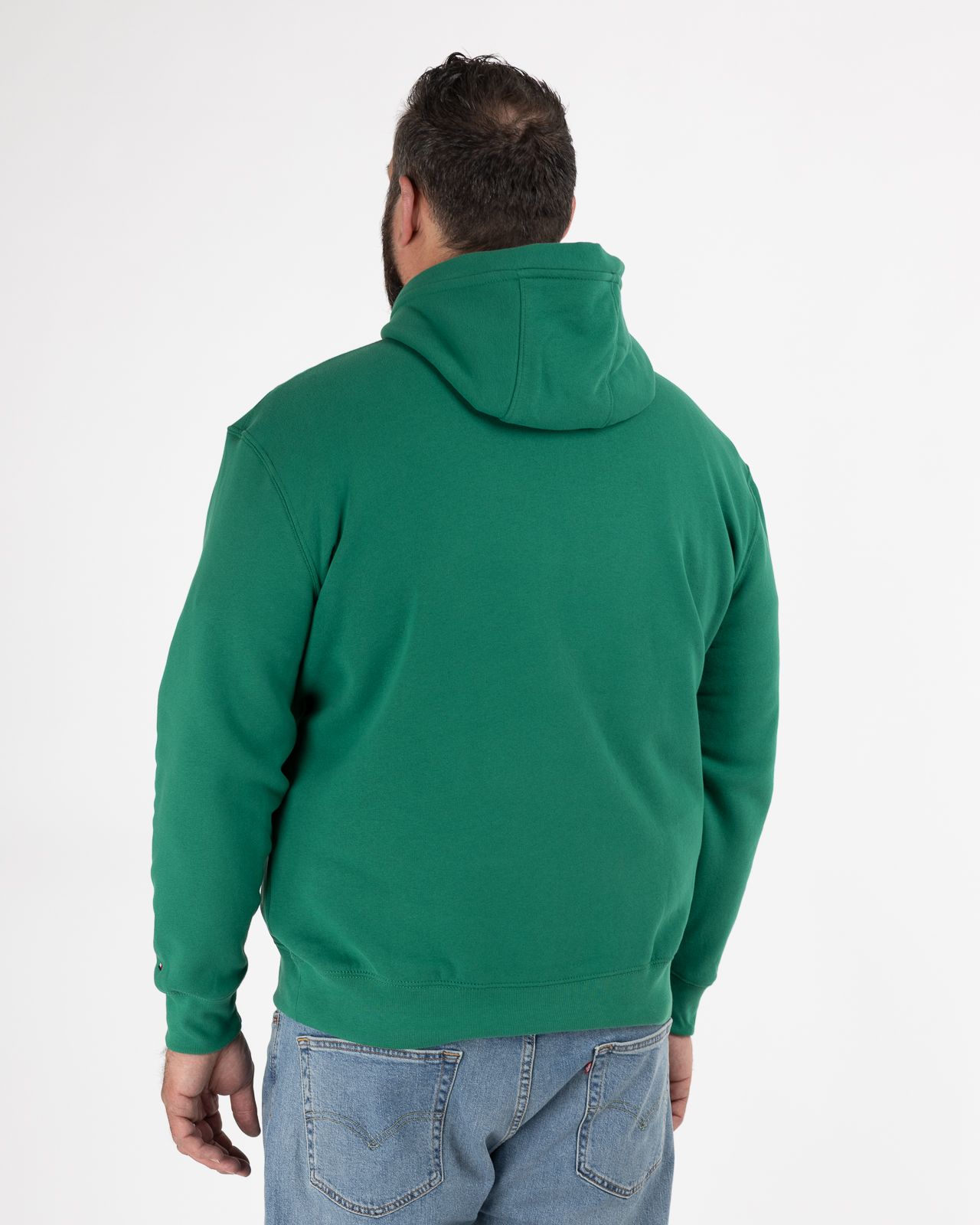 Sweat à capuche grande taille vert