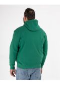 Sweat à capuche grande taille vert