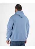 Sweat à capuche grande taille bleu