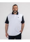 Polo jersey grande taille blanc