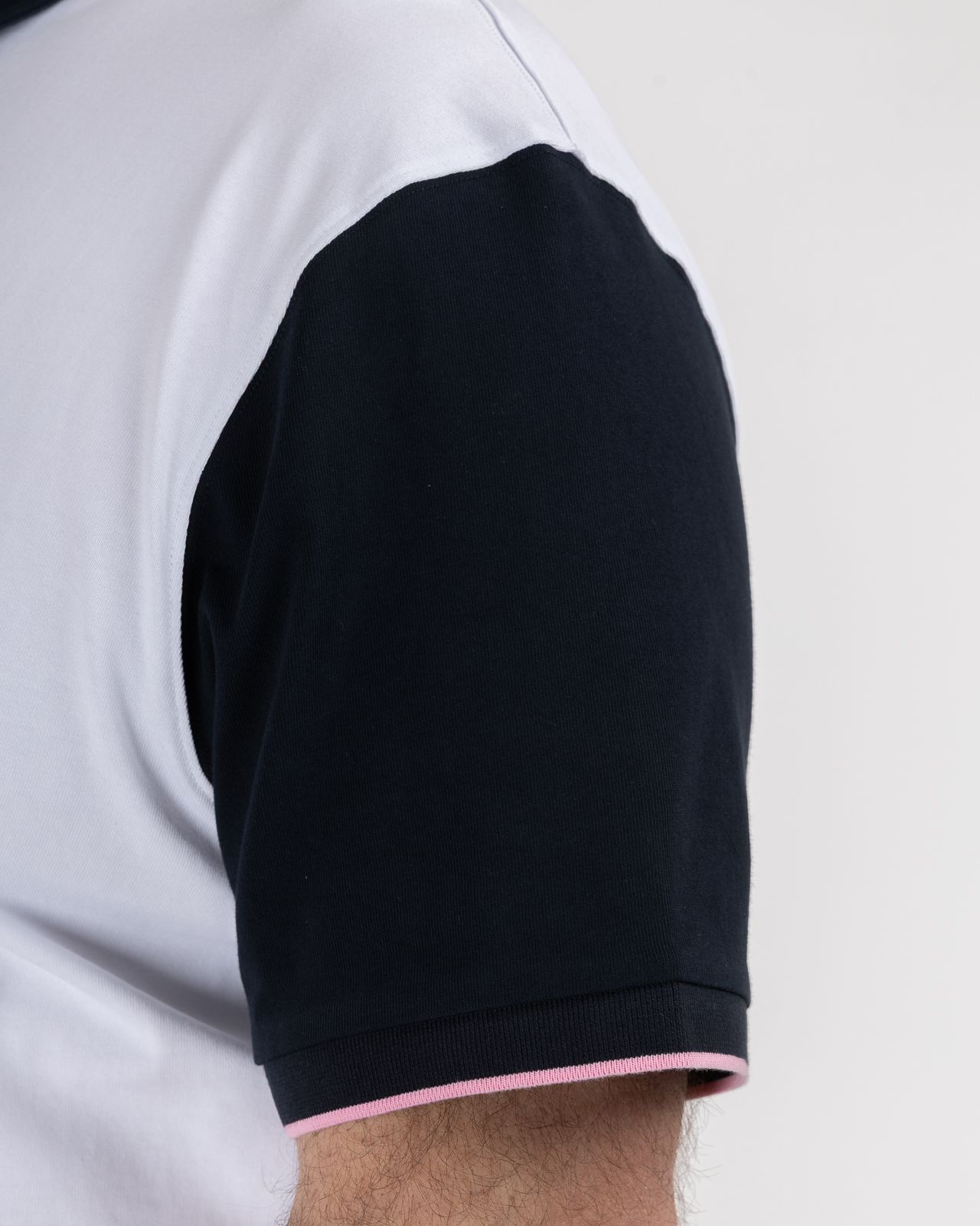 Polo jersey grande taille blanc