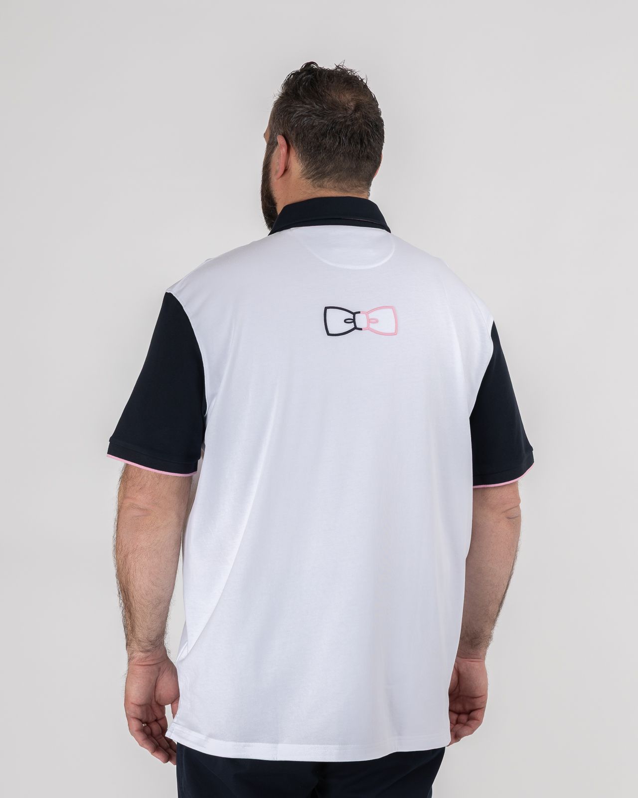 Polo jersey grande taille blanc