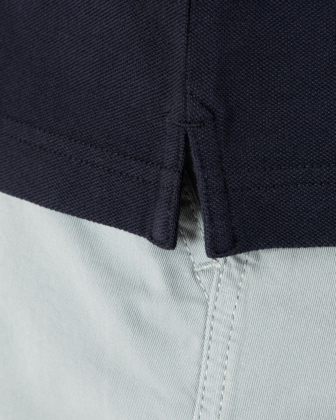 Polo piqué grande taille bleu marine