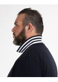 Polo piqué grande taille bleu marine