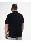 Polo piqué grande taille bleu marine