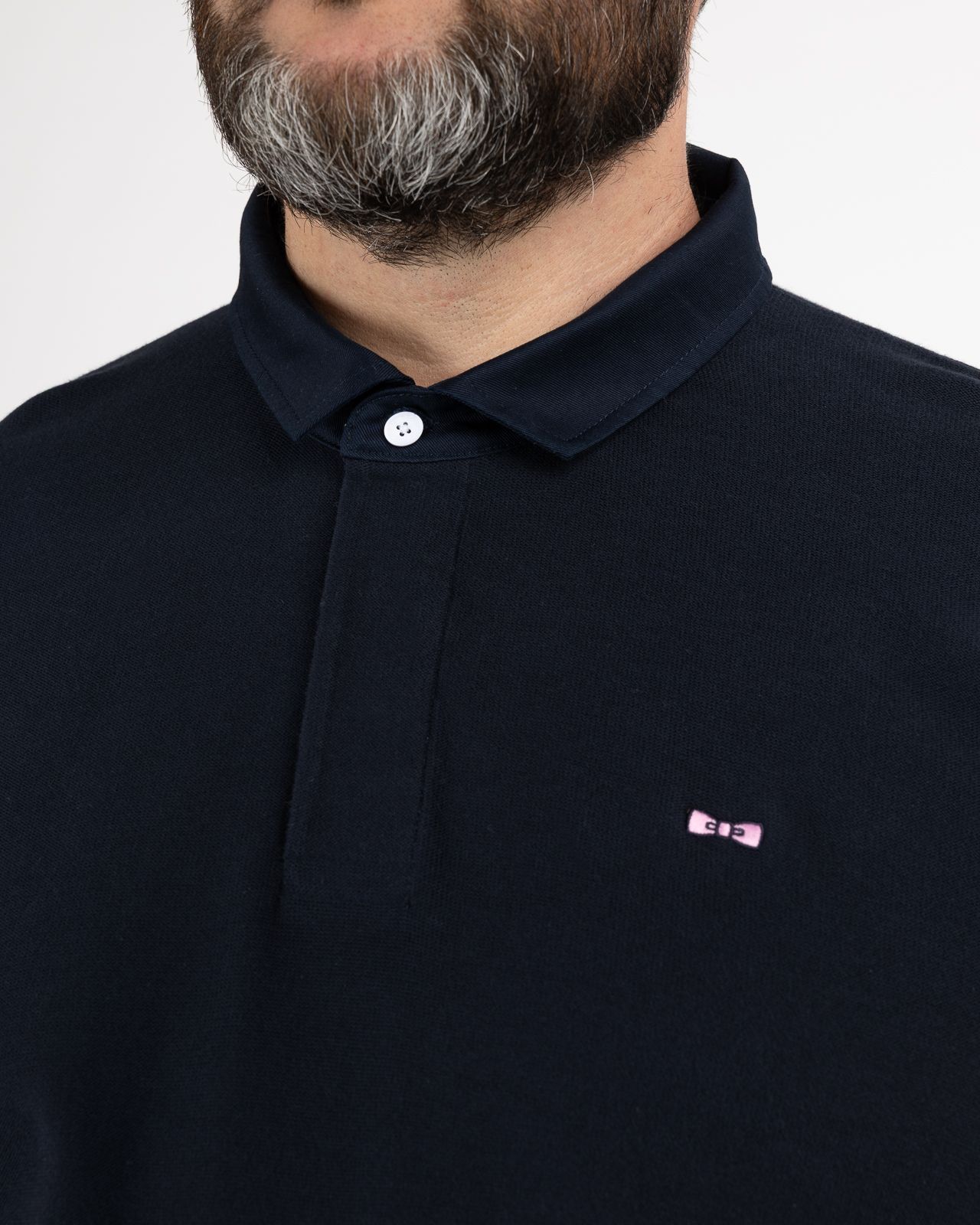 Pull grande taille bleu marine