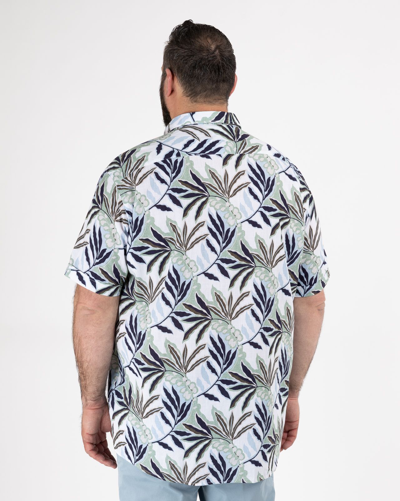 Chemisette grande taille vert facile à repasser