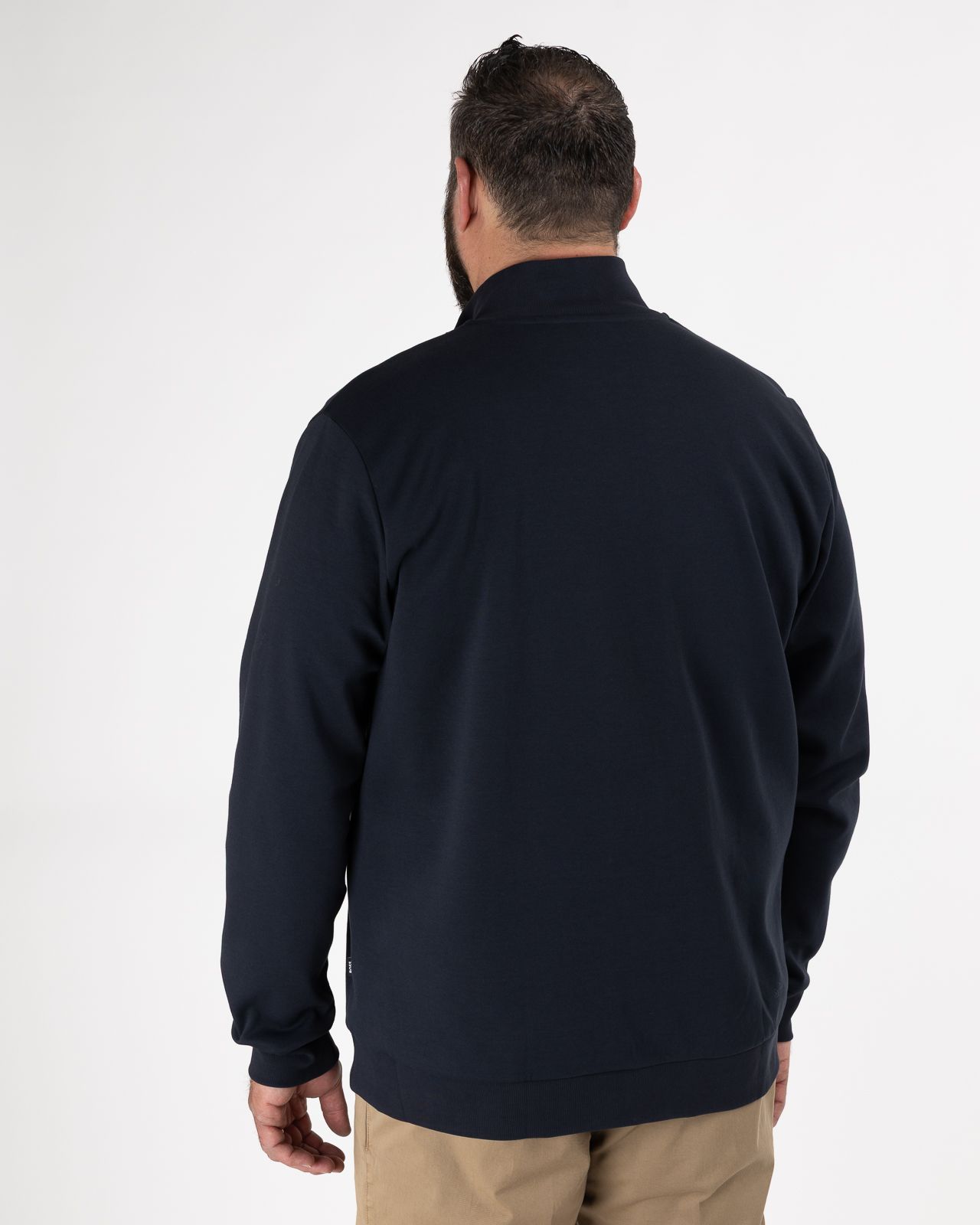 Haut de survêtement jersey grande taille bleu marine