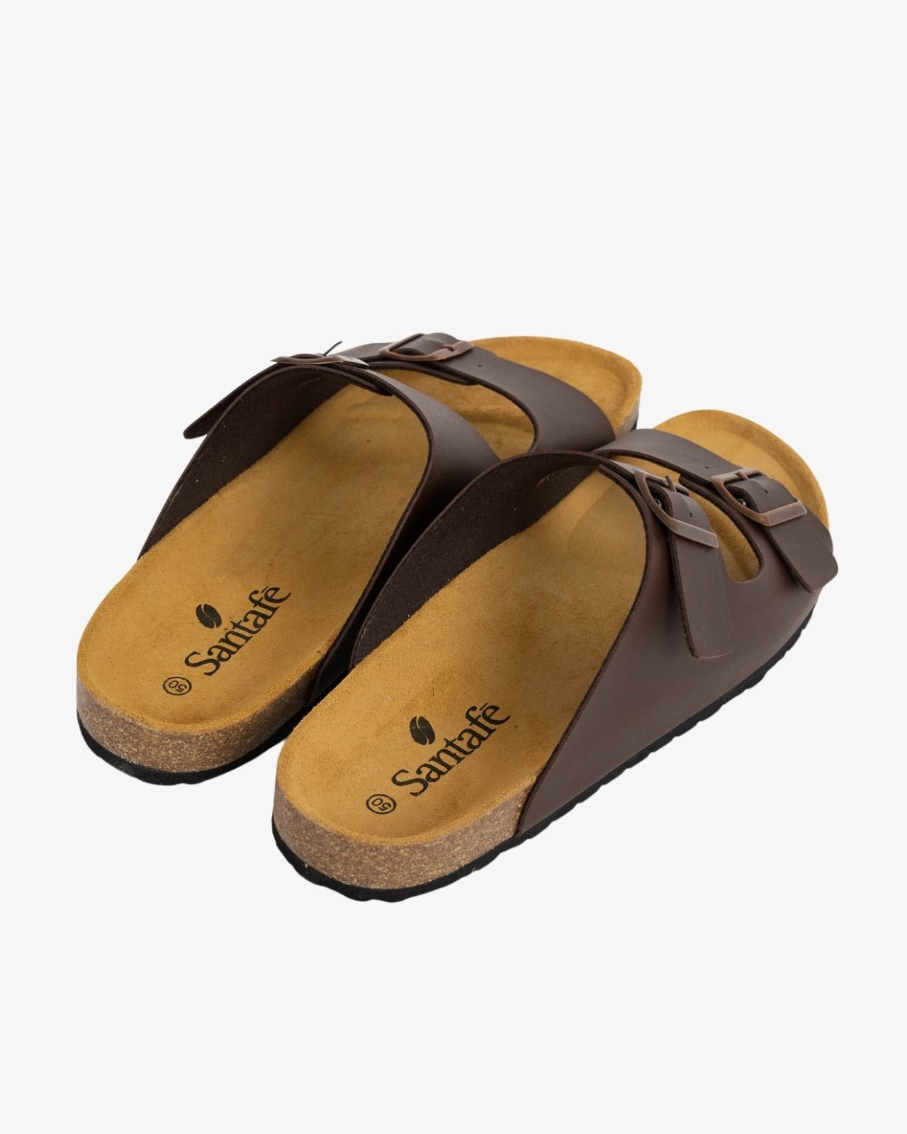 Sandales avec boucle grande taille marron