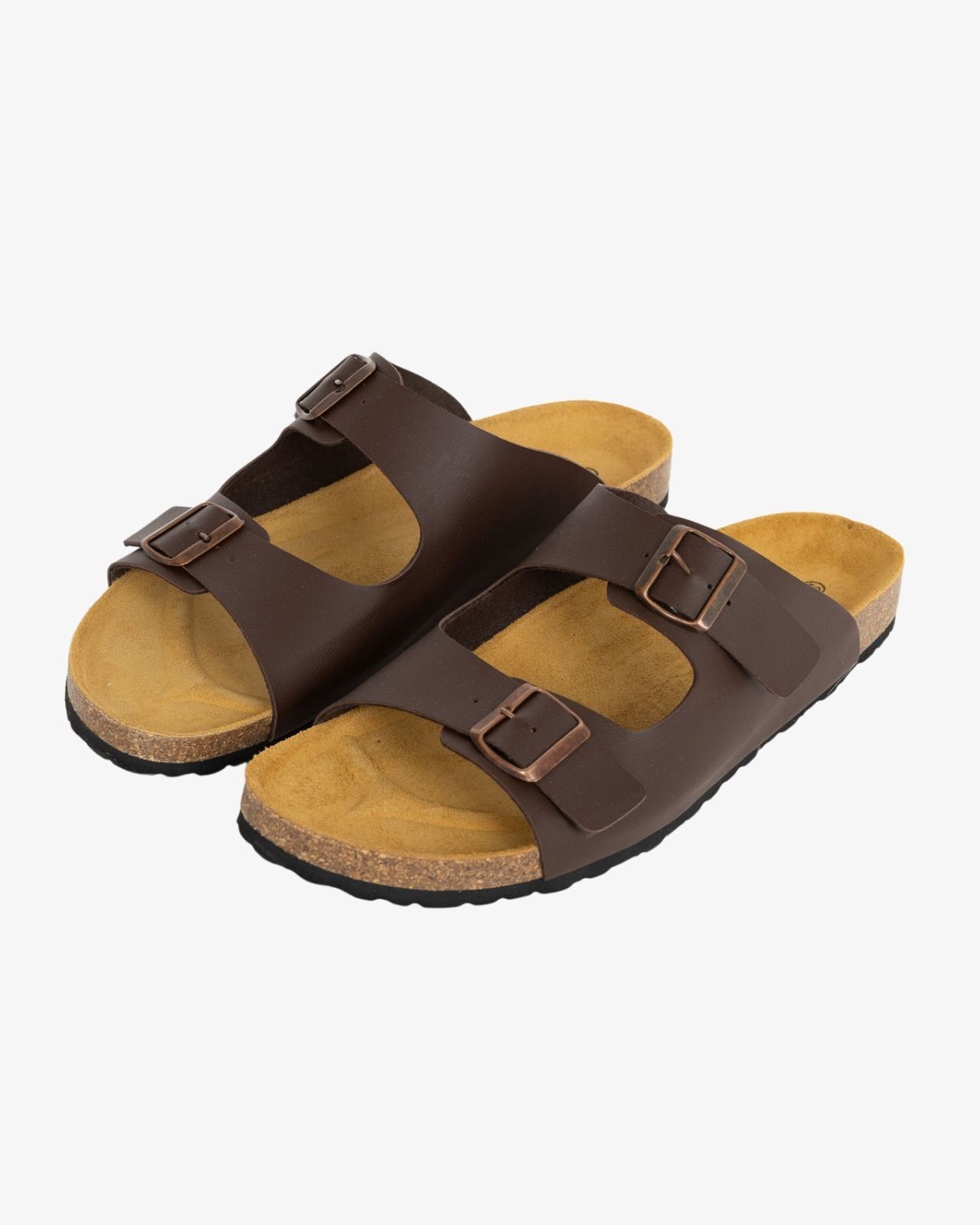 Sandales avec boucle grande taille marron