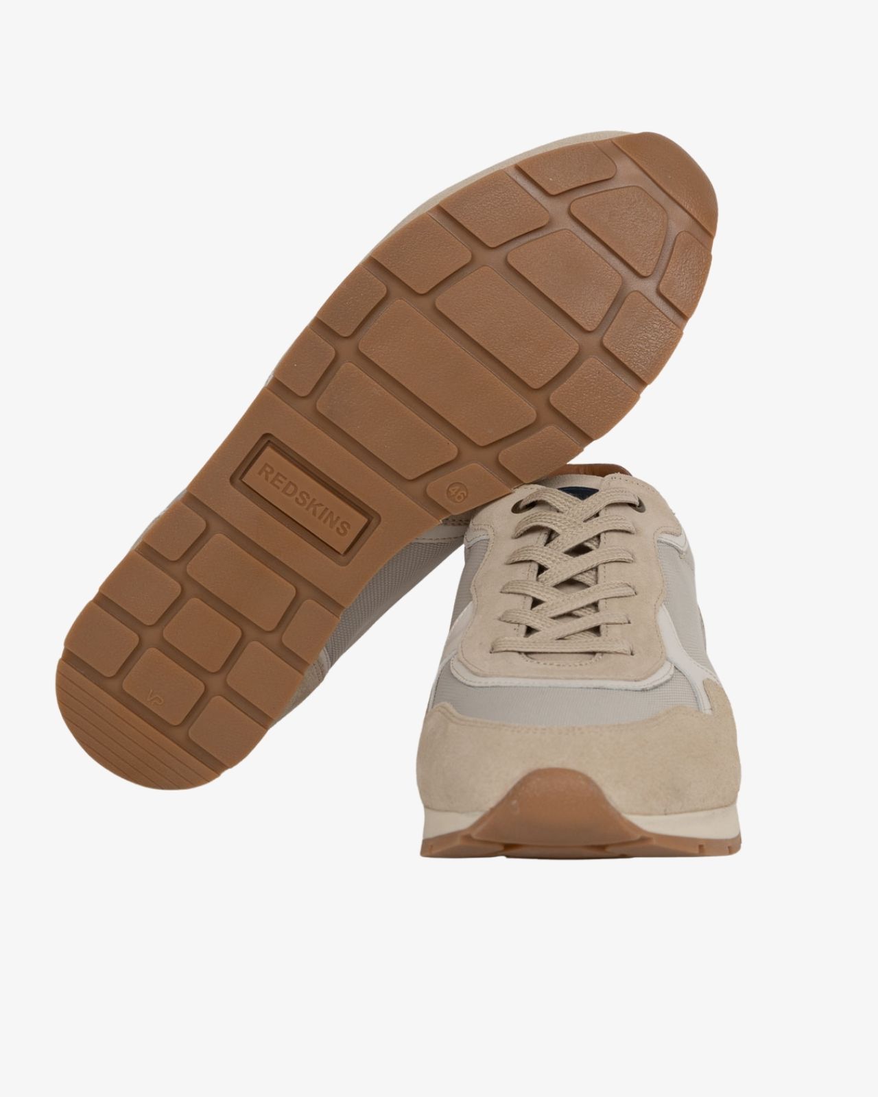 Sneakers canvas suede grande taille beige