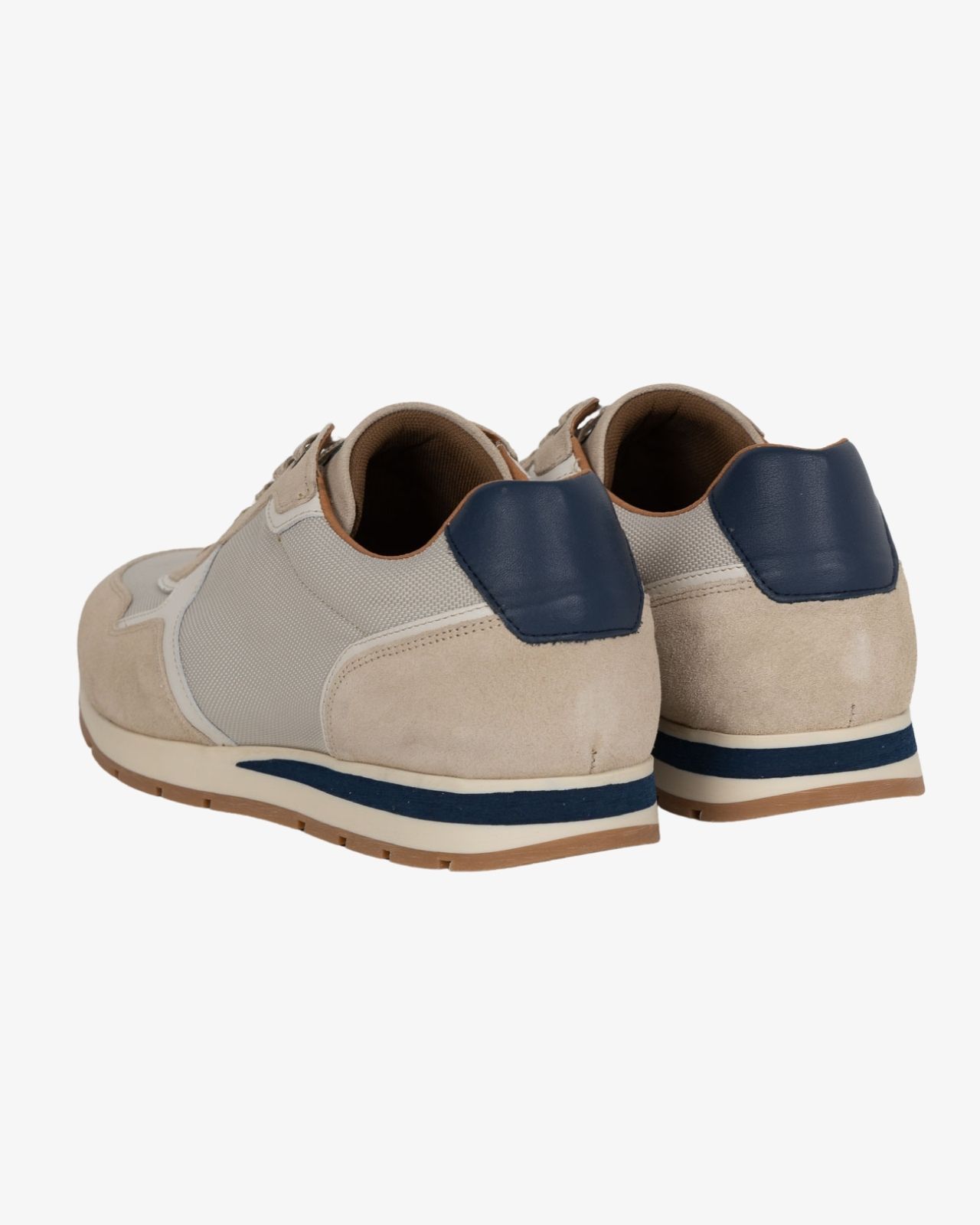 Sneakers canvas suede grande taille beige