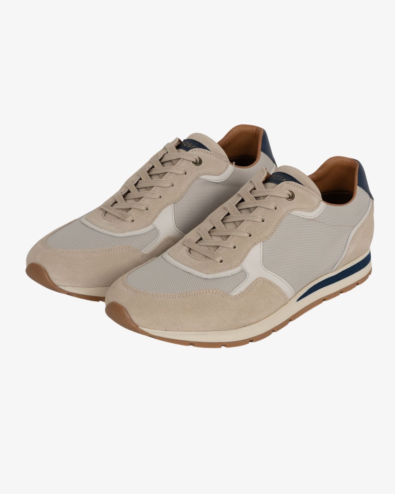 Sneakers canvas suede grande taille beige