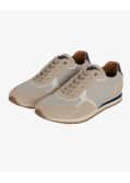 Sneakers canvas suede grande taille beige