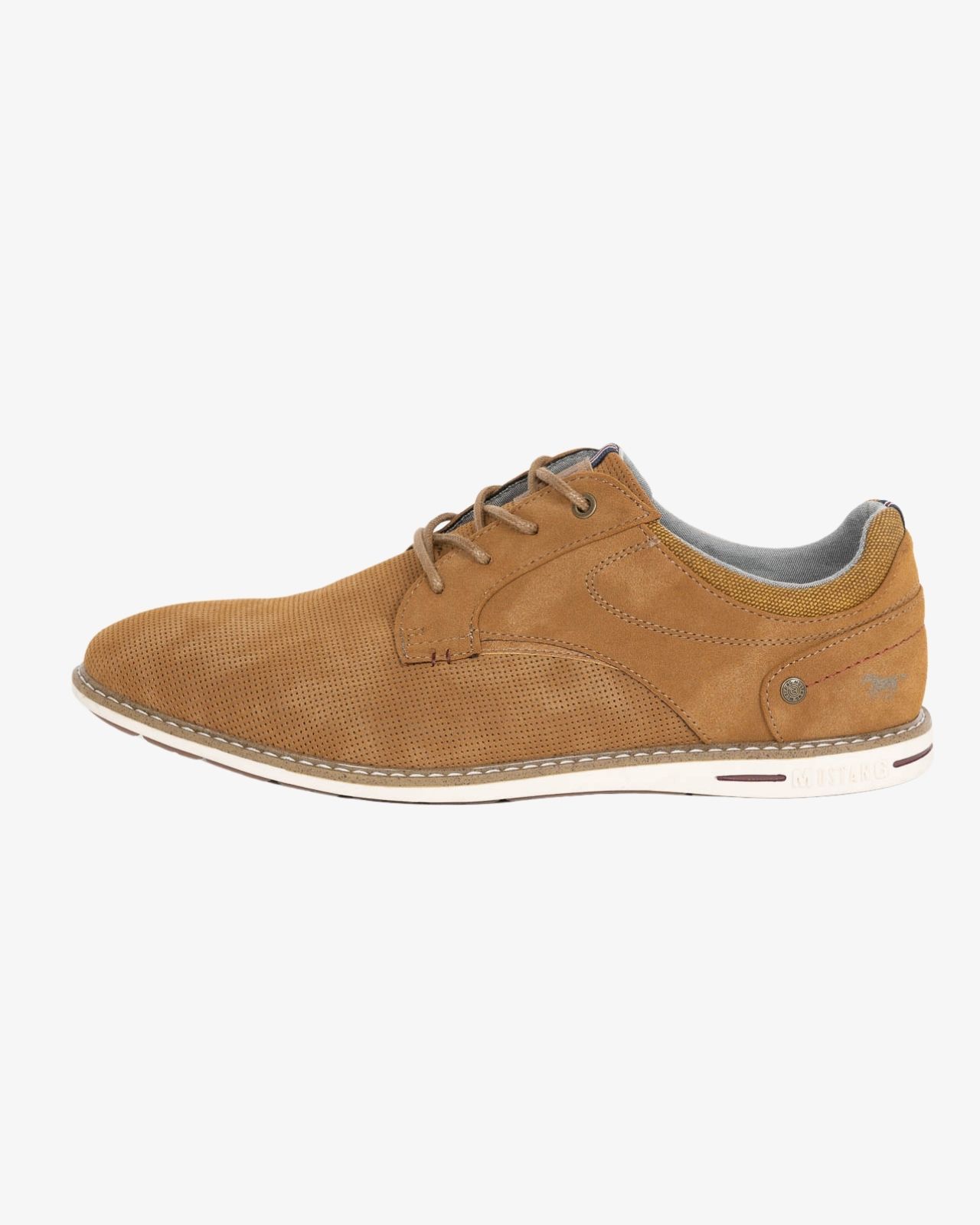 Chaussures suede grande taille cognac