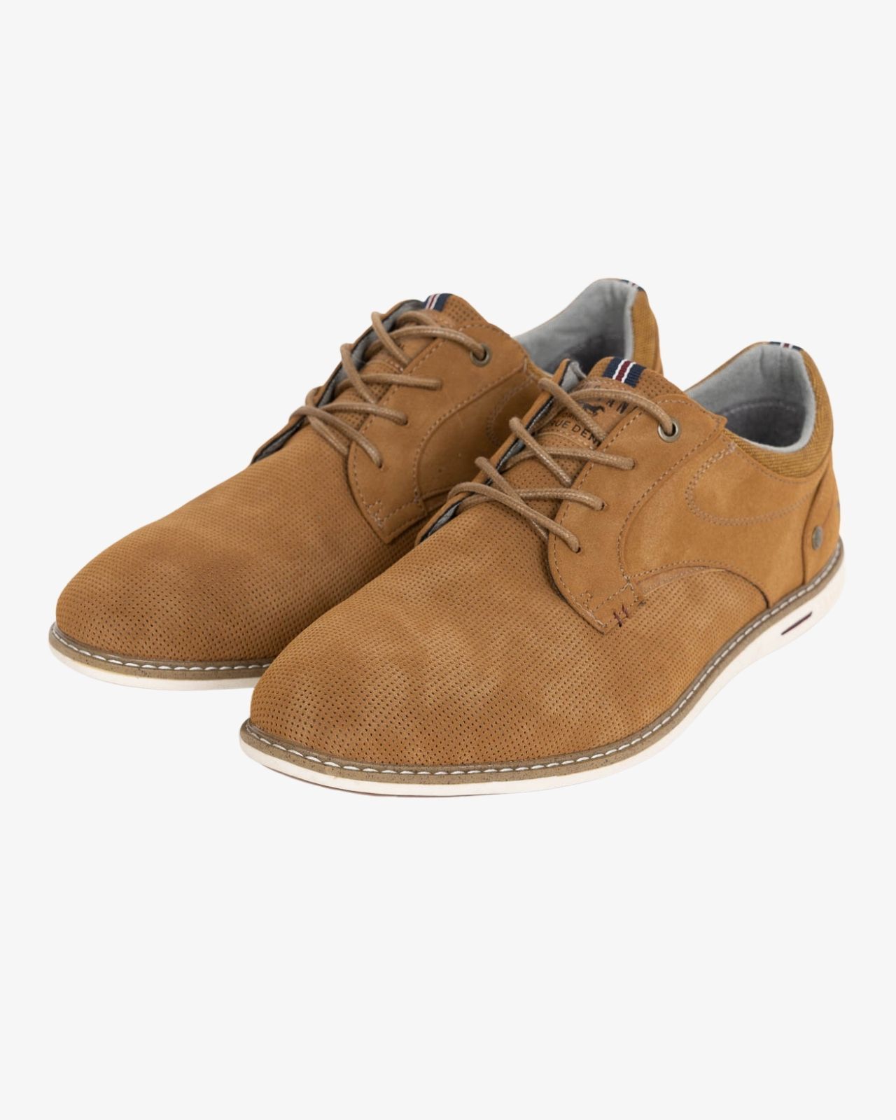 Chaussures suede grande taille cognac
