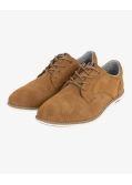 Chaussures suede grande taille cognac