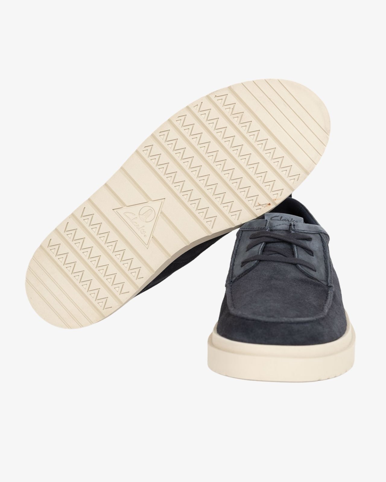 Chaussures en suede grande taille bleu marine