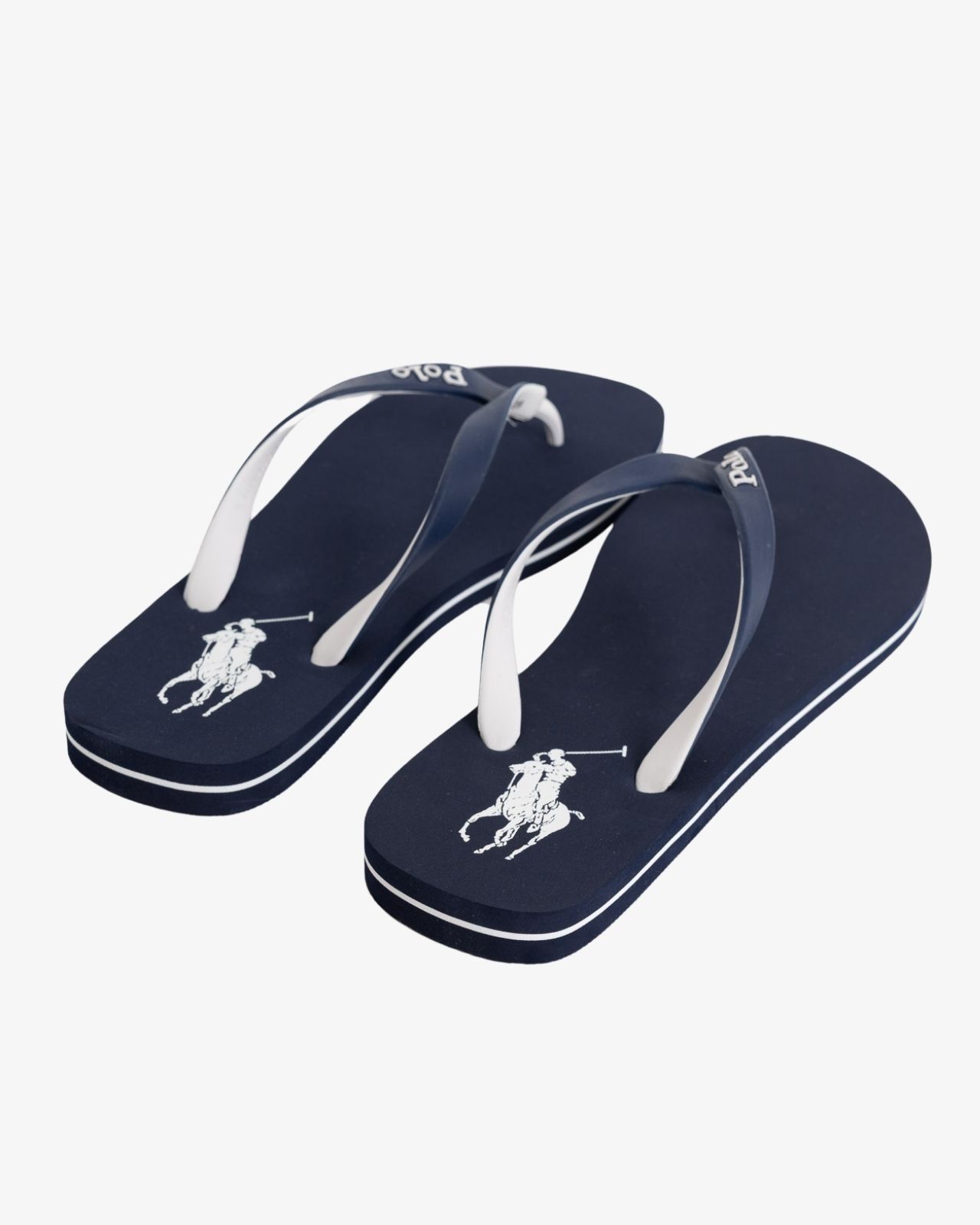 Tongs grande taille bleu marine