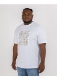 T-shirt imprimé grande taille blanc
